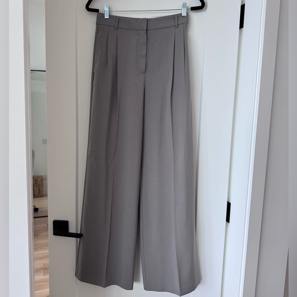 Dynamite Pants - Dynamite Wide-Leg Trousers in Grey